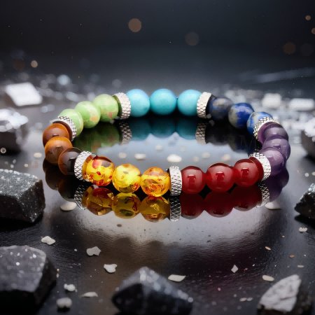 Circular 7 Chakra Stones Bracelet-Buddhism & Truths