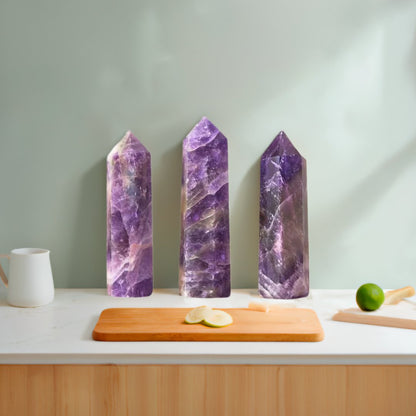 Amethyst Crystal Wand -  Chakra Healing-Buddhism & Truths