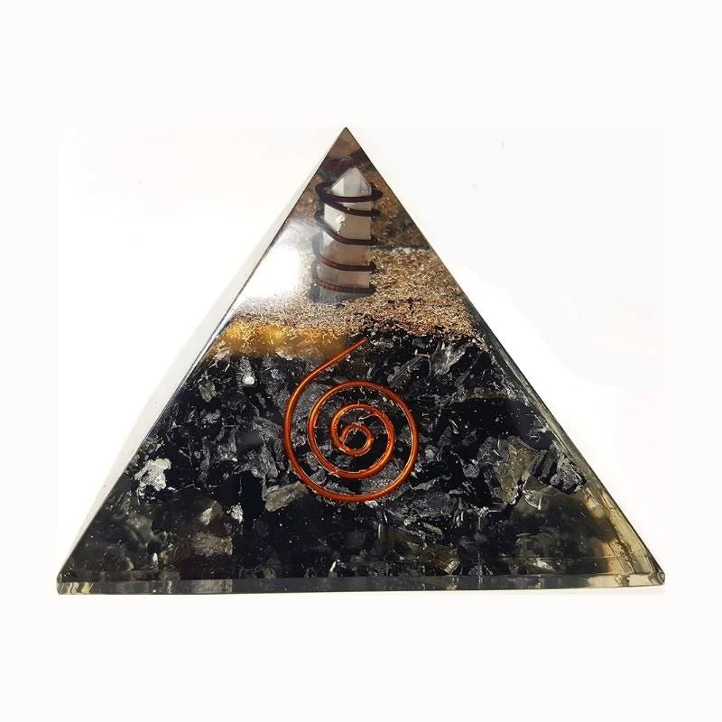 Black Tourmaline Orgone  Pyramid -Protection & Health-Buddhism & Truths