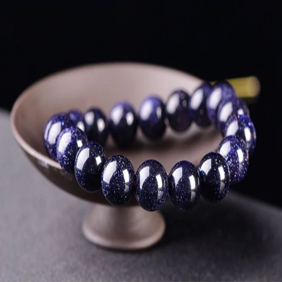 Blue Sandstone Bracelet - Intention Amplifier-Success And Good Luck