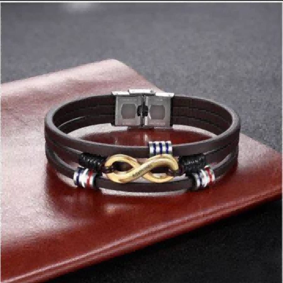 Leather Infinity Bracelet - Infinite Possibilities-Eternal love.-Buddhism & Truths