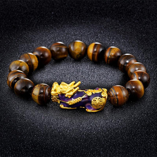 Tiger’s Eye Pixiu Prosperity Bracelet-Buddhism & Truths