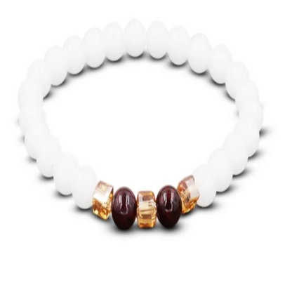 White Chalcedony Positivity Bracelet - Positivity & Harmony-Buddhism & Truths